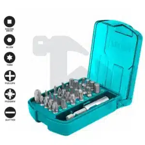 طقم سنون مفك - لقمه مغناطيس - 30 قطعة - TACSD10306