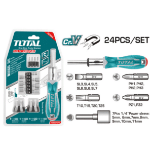 طقم مفك سيستيم - لقم و سنون - 24 قطعة - TACSD30246