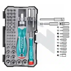 طقم مفك سيستيم - 2 يد سنون مفك - 55 قطعة - TACSD30556