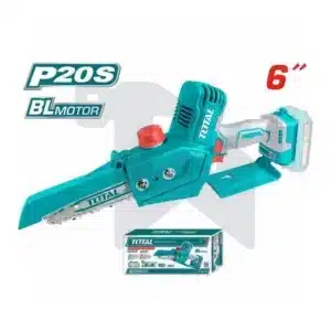 منشار جنزير - 20 فولت - 6 بوصة - موتور برشلس - اعلى معدل امان - خدمة شاقة - TGSLI2068