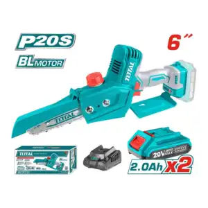منشار شجر جنزير - 20 فولت - 1 بطارية - موتور برشلس - 6 بوصة - TGSLI20683