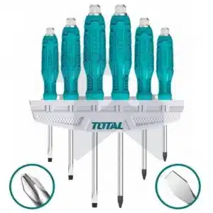 طقم مفك دقاق - 6 قطع - يد بلاستيك - معدن بالكامل - THGSS35061