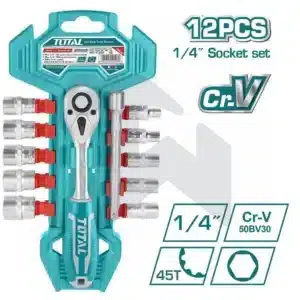 طقم يد سيستيم - فك وربط - 1⁄4 بوصة - 12 قطعة - THT14114126