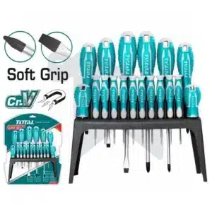 طقم مفك - يد كاوتش - 18 قطعة - THT250618