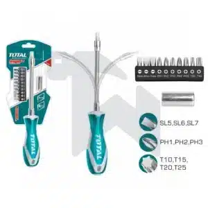 طقم مفك يد سيستيم - سوسته مرن - 12 قطعة - THT250FL1206