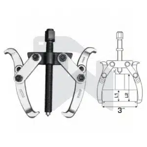 زرجينة 3 بوصة - 2 رجل - كروم صلب - THTGP236