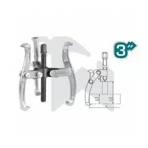 زرجينة 3 بوصة - 3 رجل - كروم صلب - THTGP336