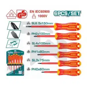 طقم مقك معزول - 1000 فولت - 6 قطع - THTIS566
