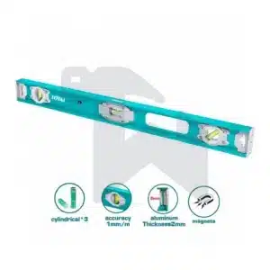 ميزان مياه ممغنط - المونيوم - 3 عين - 120سم - خدمة شاقة - TMT212026