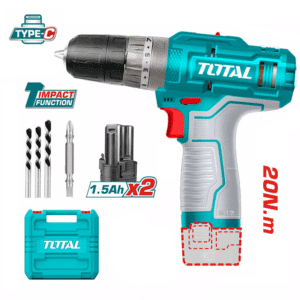 شنيور دقاق - 2 بطارية - 12 فولت - 20 نيوتن - 10 مم - Type C - TIDLI12202