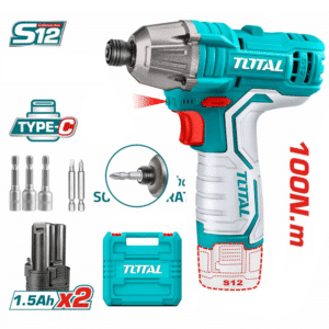 دريل 2 بطارية - 12 فولت - ¼ بوصة - 100 نيوتن - TIRLI12015